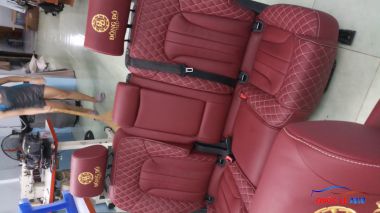 Bọc nệm ghế da xe Audi Q7, bọc da Anh Quốc