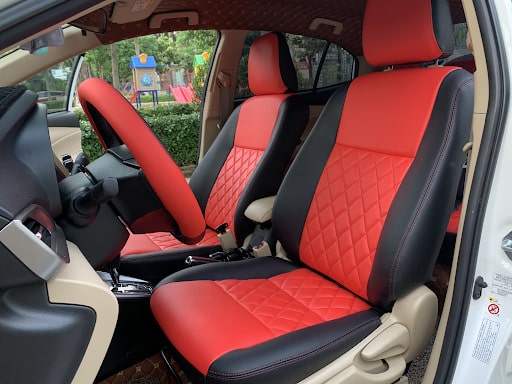 Mẫu bọc ghế da Toyota Vios 2018 sau khi được bọc