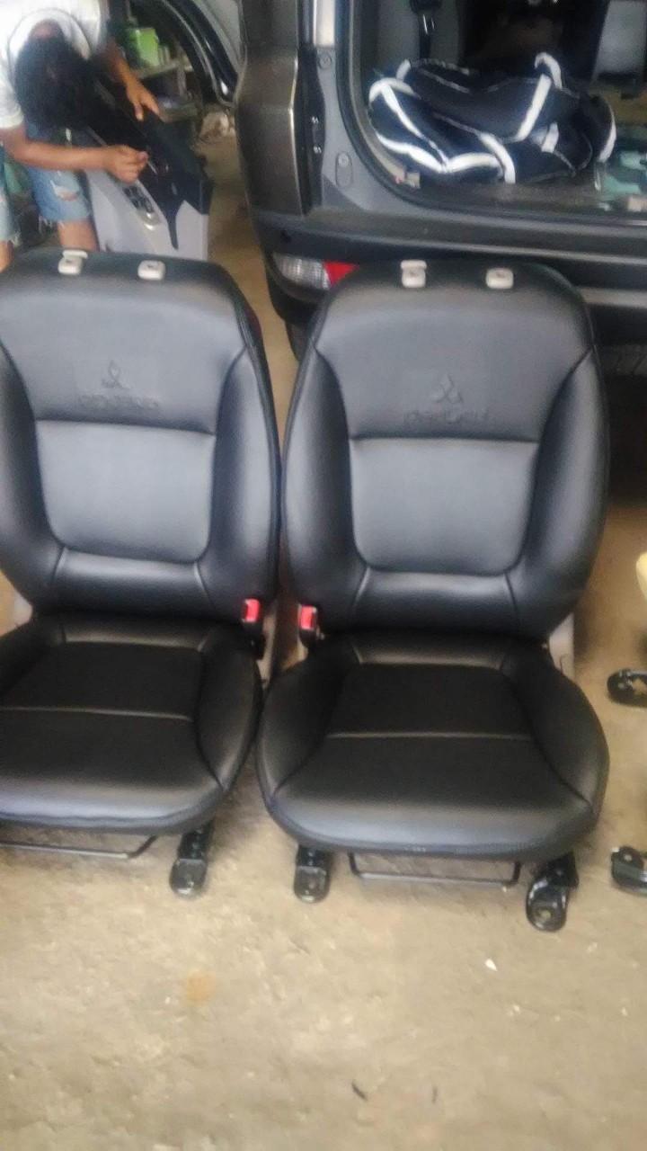 Bọc ghế da xe pajero spot simili giả da | Nhập khẩu từ Malaysia